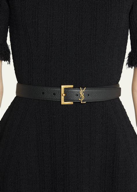 ysl calfskin belt|Saint Laurent YSL Calf Leather Belt .